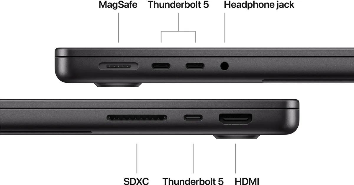 Ноутбук Apple MacBook Pro 14" M5 Max 36/2TB 2026 (MGDU4UA/A) Space Black - мініатюра 3