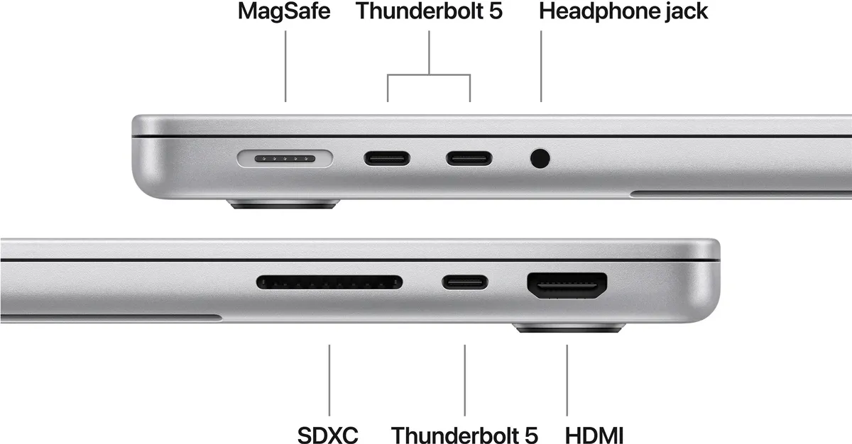 Ноутбук Apple MacBook Pro 14" M5 Pro 24/2TB 2026 (MJLV4UA/A) Silver - мініатюра 3