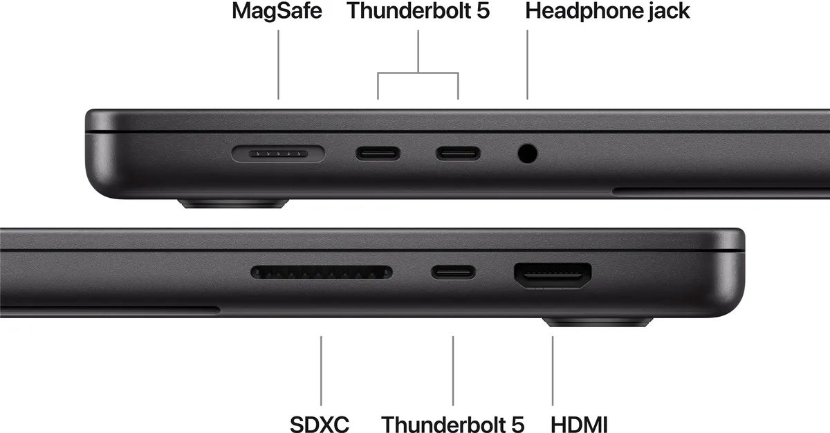 Ноутбук Apple MacBook Pro 16" M5 Max 36/2TB 2026 (MGED4UA/A) Space Black - мініатюра 3