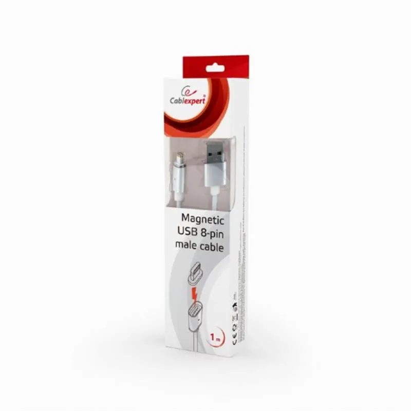 Кабель Cablexpert USB - Lightning (M/M), 1 м, білий (CC-USB2-AMLMM-1M) - мініатюра 3