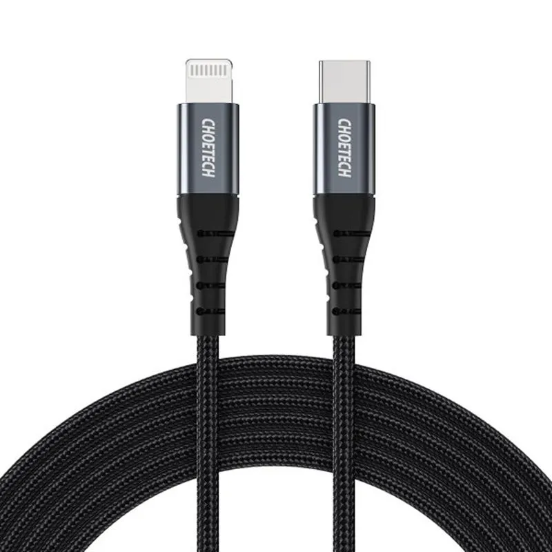 Кабель Choetech USB Type-C - Lightning (M/M), 2 м, Black (IP0041-BK) - зображення 1