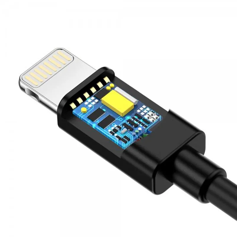 Кабель Choetech USB - Lightning (M/M), 1.8 м, Black (IP0027-BK) - мініатюра 2