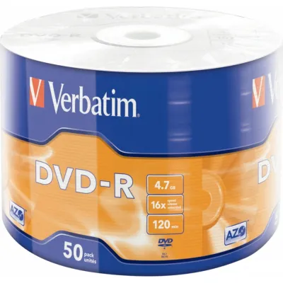 Диски DVD-R Verbatim (43788) 4.7GB 16x Wrap, 50 шт - мініатюра 2