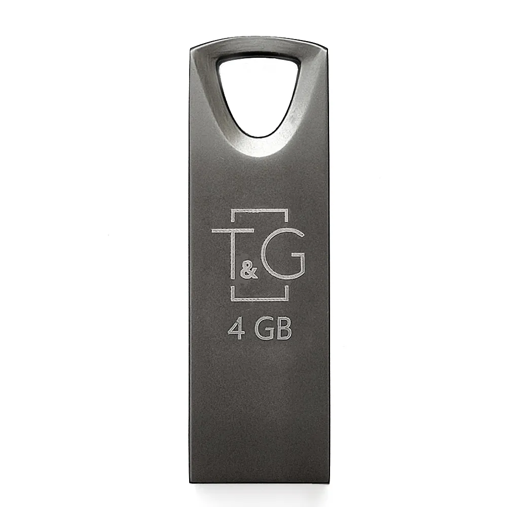 Флеш-накопичувач USB 4GB T&G 117 Metal Series Black (TG117BK-4G) - зображення 1