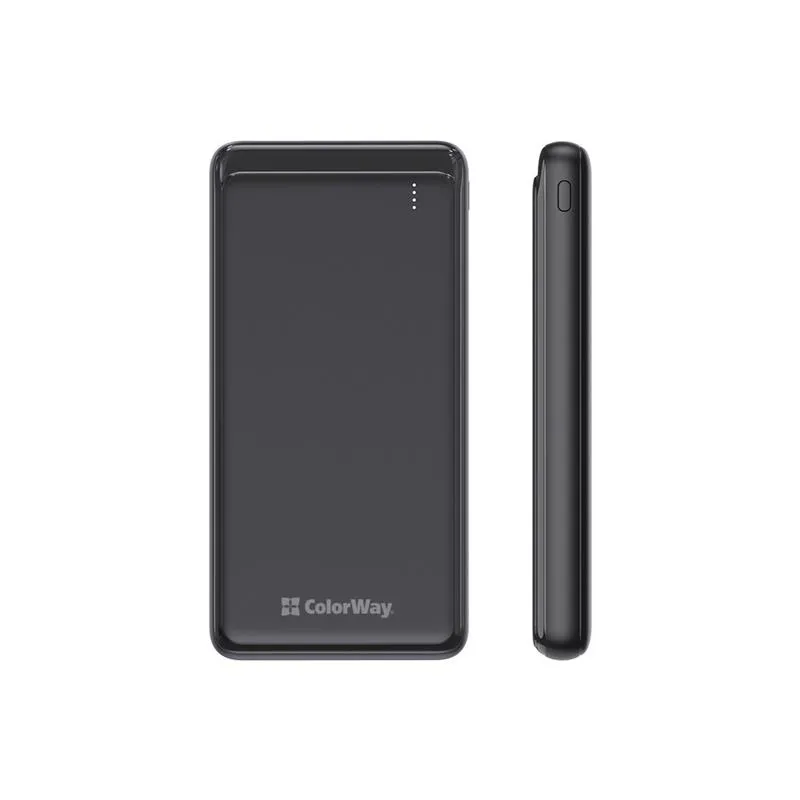Універсальна мобільна батарея ColorWay Slim PD 10000mAh Black (CW-PB100LPG3BK-PD) - зображення 1