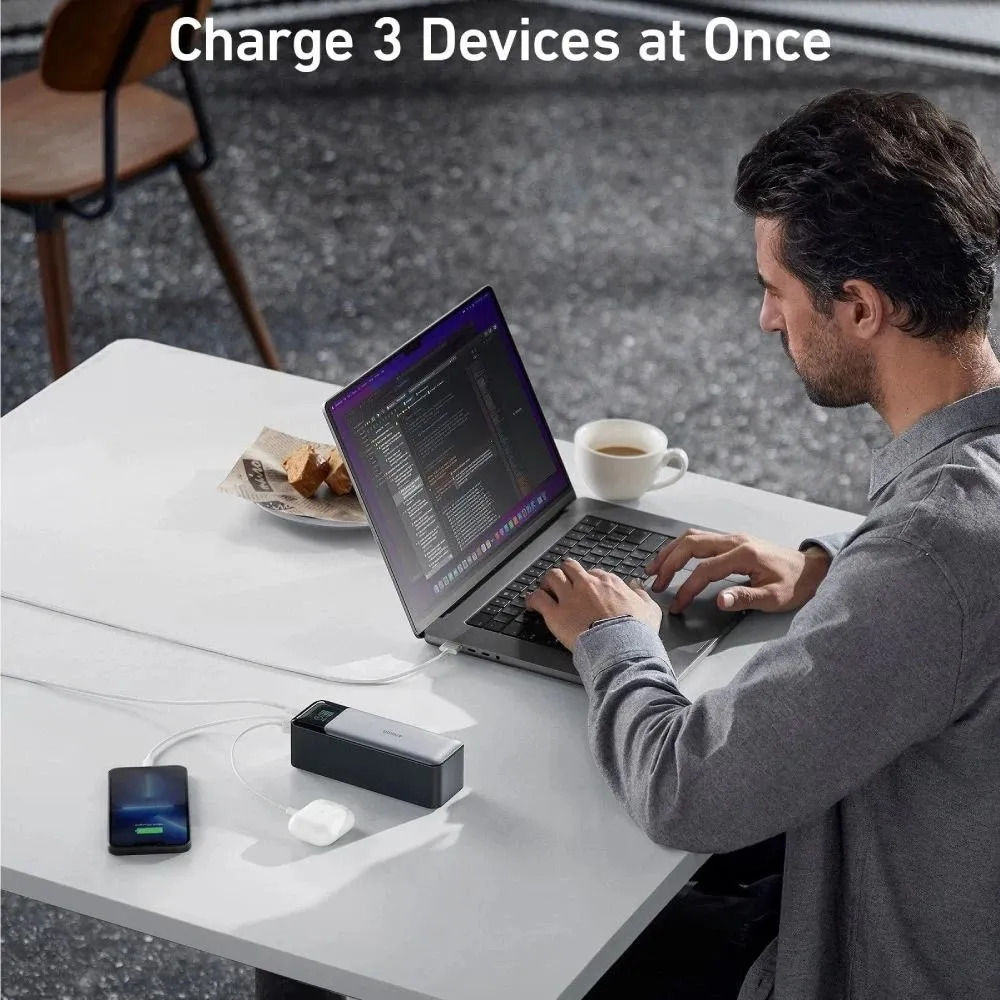 Універсальна мобільна батарея Anker PowerCore 737 GaNPrime 24000 mAh 140W Black (A1289011) - мініатюра 12