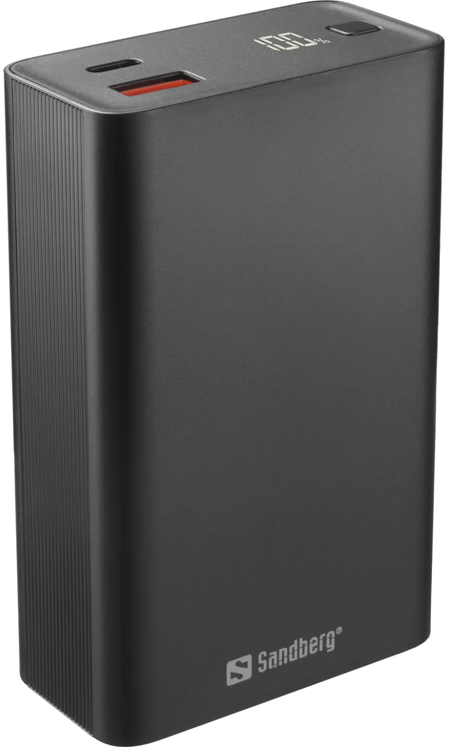 Універсальна мобільна батарея Sandberg Travel Powerbank 20000mAh PD 65W Black (420-95) - зображення 1