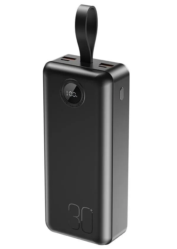 Універсальна мобільна батарея XO PR240 30000mAh Black (PR240.black) - зображення 1
