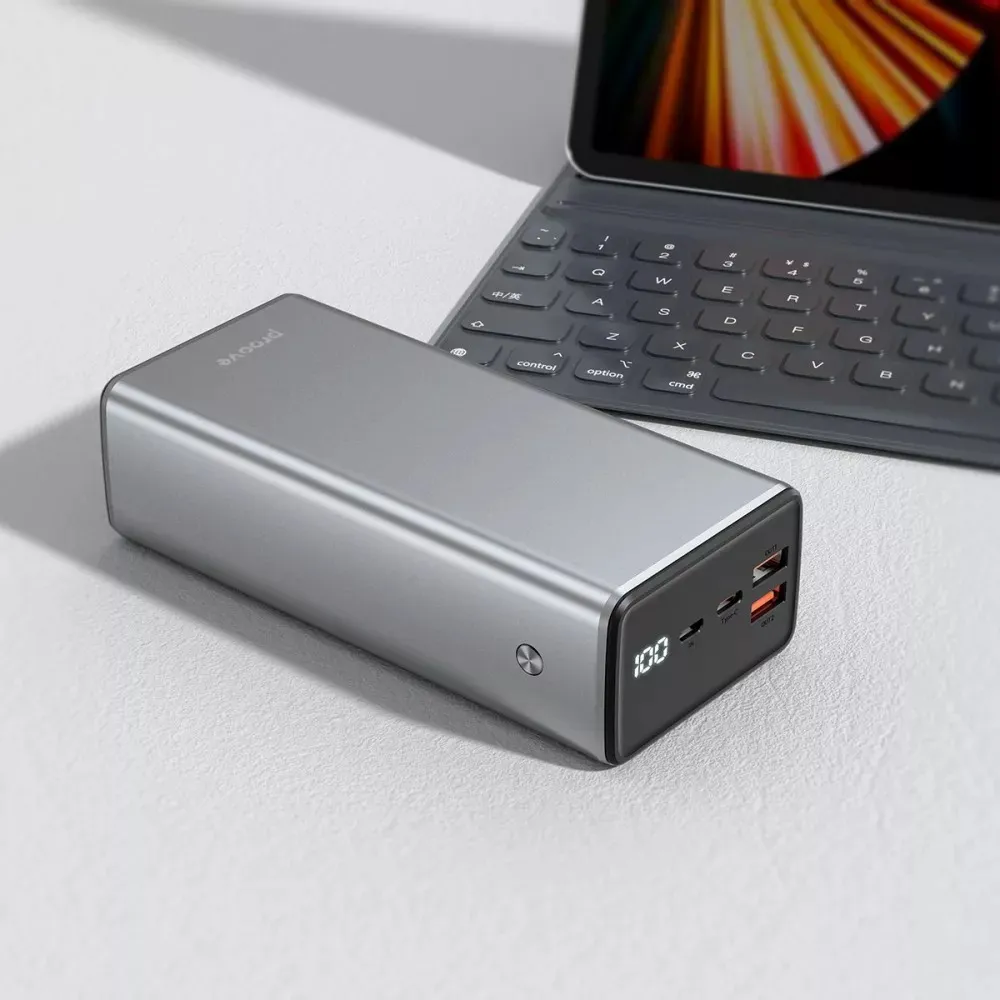 Універсальна мобільна батарея Proove Metalskin 65W 30000mAh Gray (PBM365210004) - мініатюра 2
