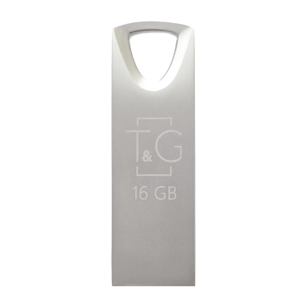 Флеш-накопичувач USB 16GB T&G 117 Metal Series Silver (TG117SL-16G) - зображення 1