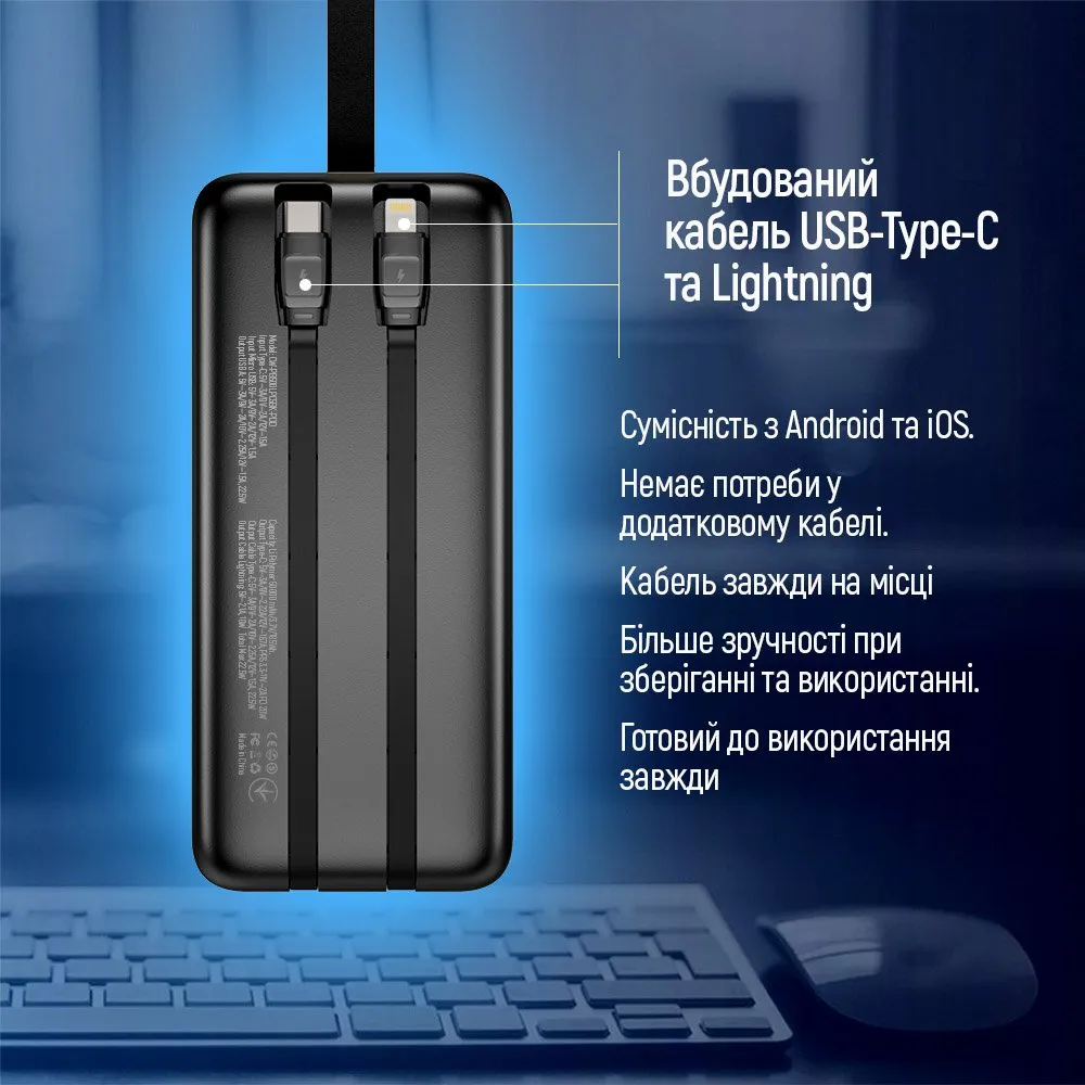 Універсальна мобільна батарея ColorWay Digital Display 50000mAh Black (CW-PB500LPC5BK-PDD) - мініатюра 16