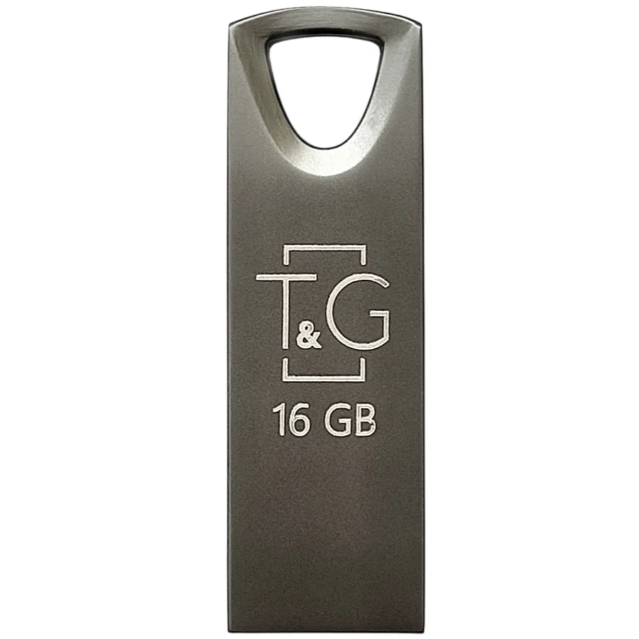 Флеш-накопичувач USB 16GB T&G 117 Metal Series Black (TG117BK-16G) - мініатюра 3