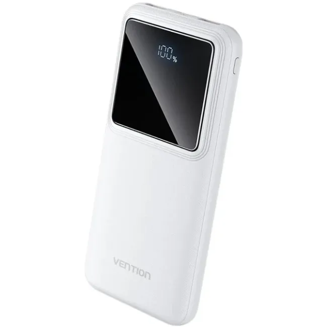 Універсальна мобільна батарея Vention 10000mAh PD QC 3.0 White (FHKW0) - мініатюра 2
