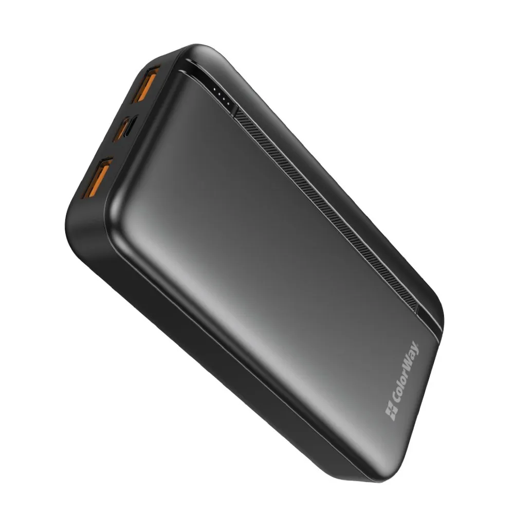 Універсальна мобільна батарея ColorWay Portable Charger 20000mAh Black (CW-PB200LPB4BK-PD) - мініатюра 3