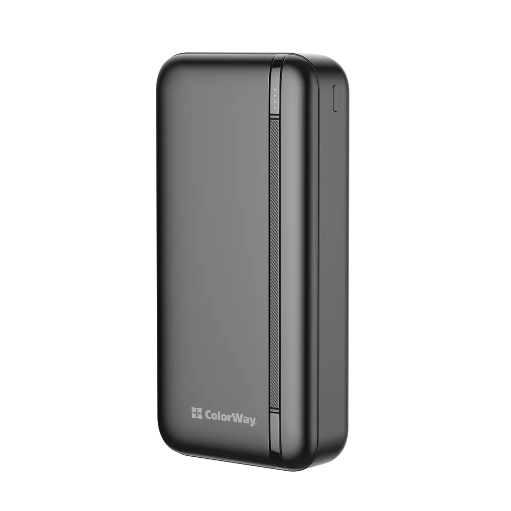 Універсальна мобільна батарея ColorWay Portable Charger 20000mAh Black (CW-PB200LPB4BK-PD) - мініатюра 5