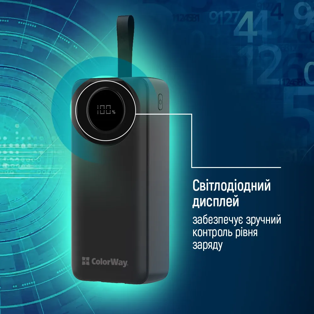Універсальна мобільна батарея ColorWay EnergyPlus 30000mAh Black (CW-PB300LPB4BK-PDD) - мініатюра 13