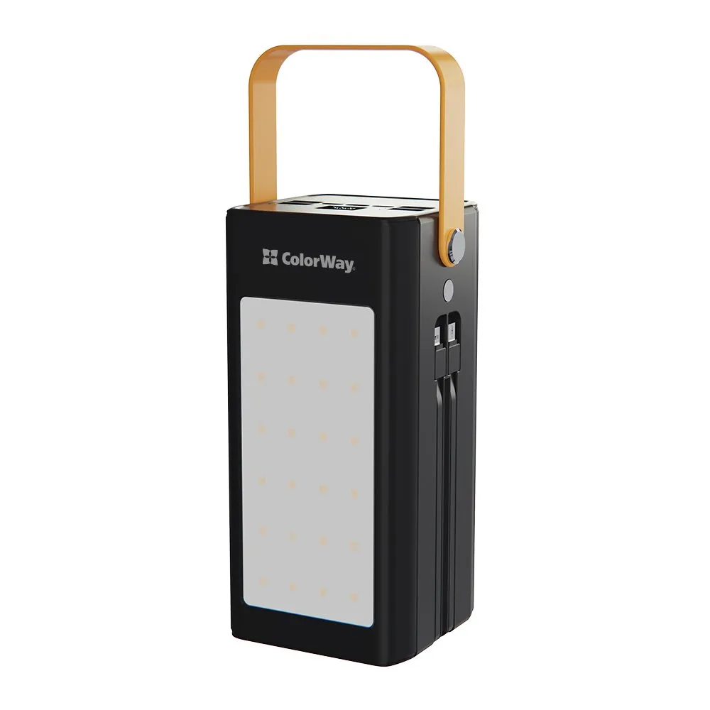 Універсальна мобільна батарея ColorWay LCD/Lamp 80000mAh Black (CW-PB800LPA8BK-PDD) - мініатюра 3