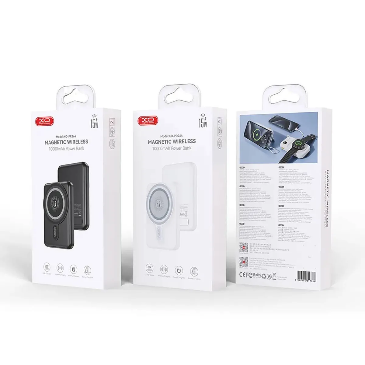 Універсальна мобільна батарея XO PR264 10000mAh Black (PR264.black) - мініатюра 6