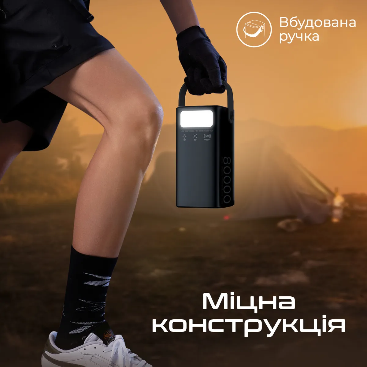 Універсальна мобільна батарея Techno 80000mAh PD 65W QC 3.0 Black (powerbank-80) - мініатюра 10
