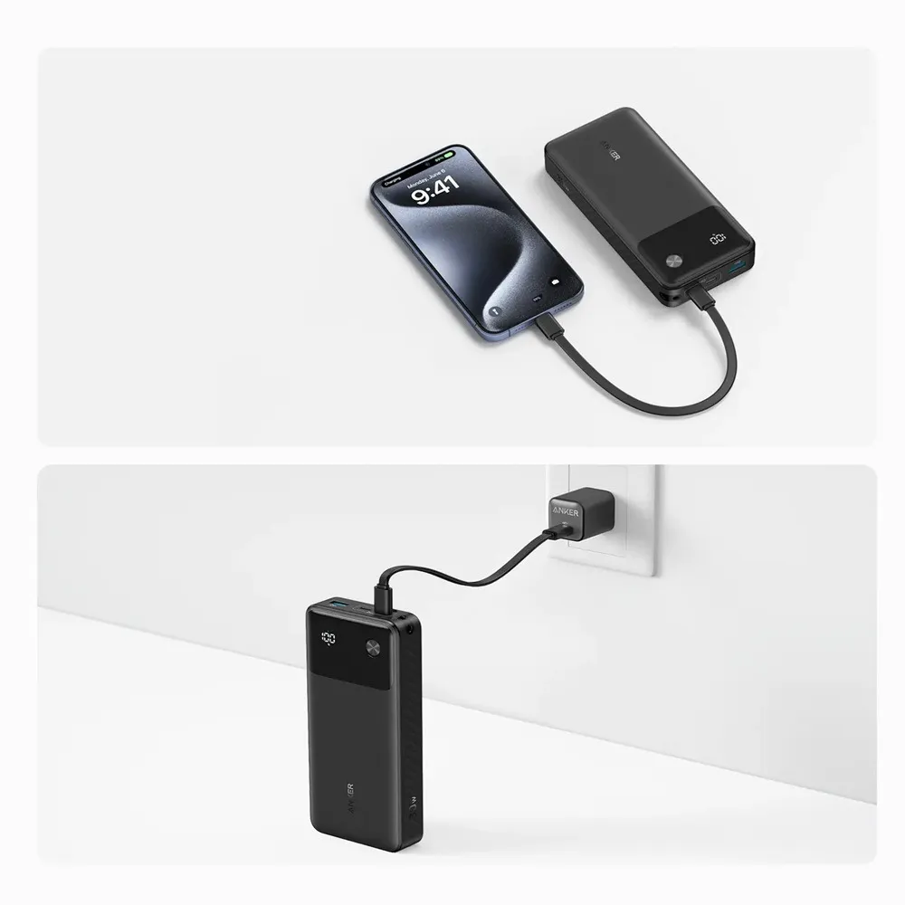 Універсальна мобільна батарея Anker PowerCore 20000mAh 30W Black (A1384G11) - мініатюра 4