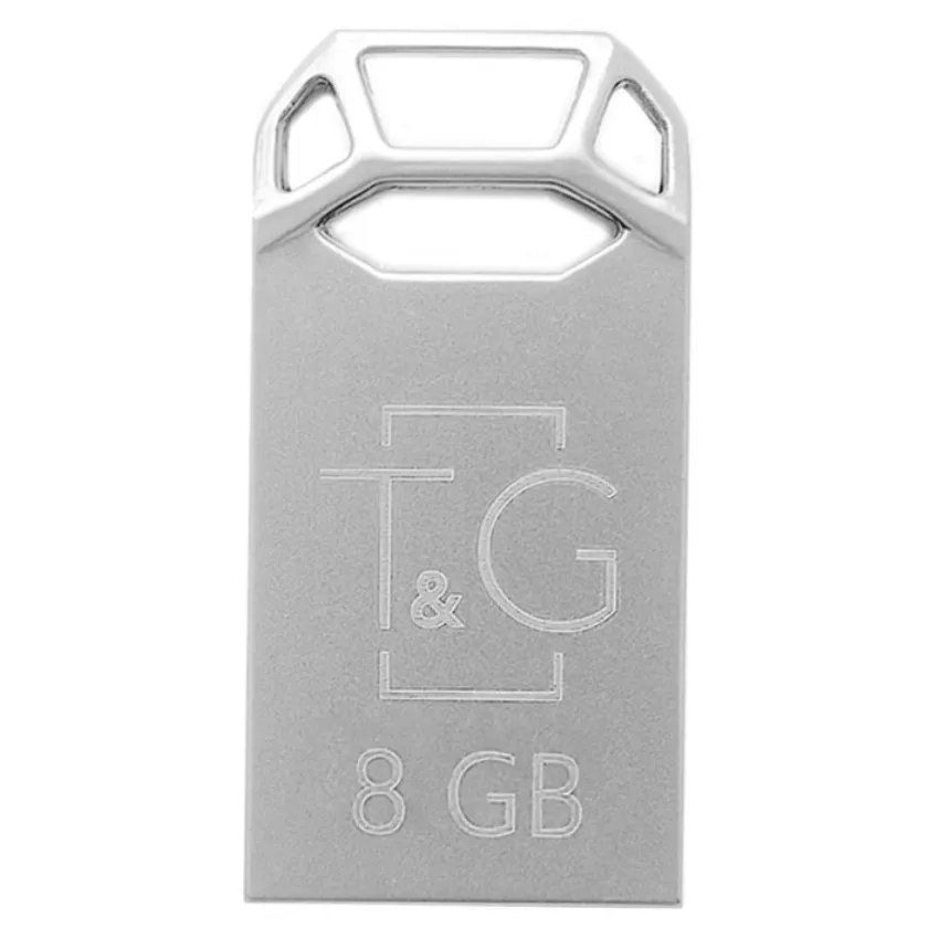 Флеш-накопичувач USB 8GB T&G 110 Metal Series Silver (TG110-8G) - зображення 1
