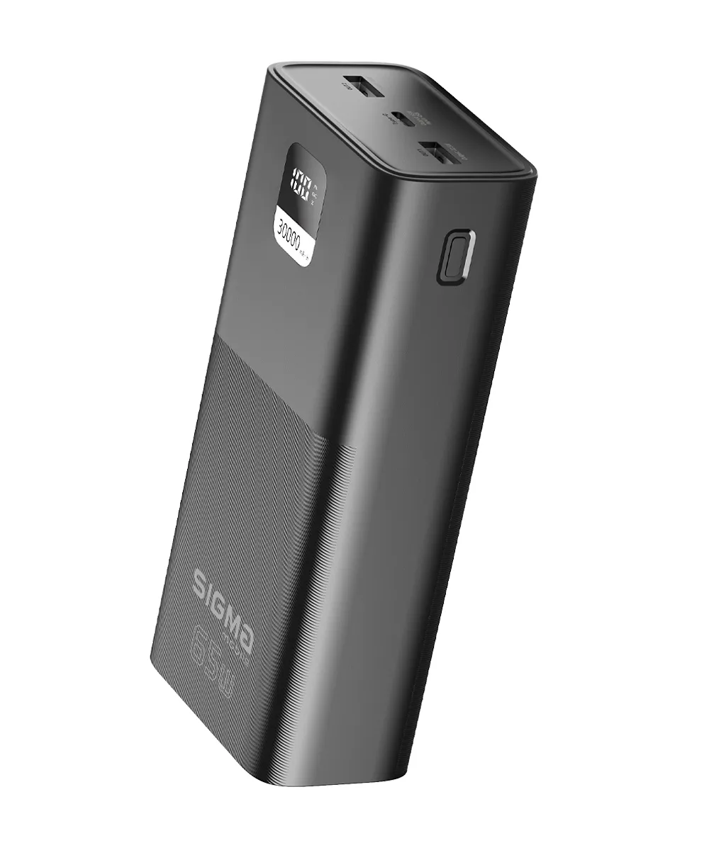 Універсальна мобільна батарея Sigma mobile X-Power SI30A6QLX 30000mAh Black (4827798835111) - мініатюра 5