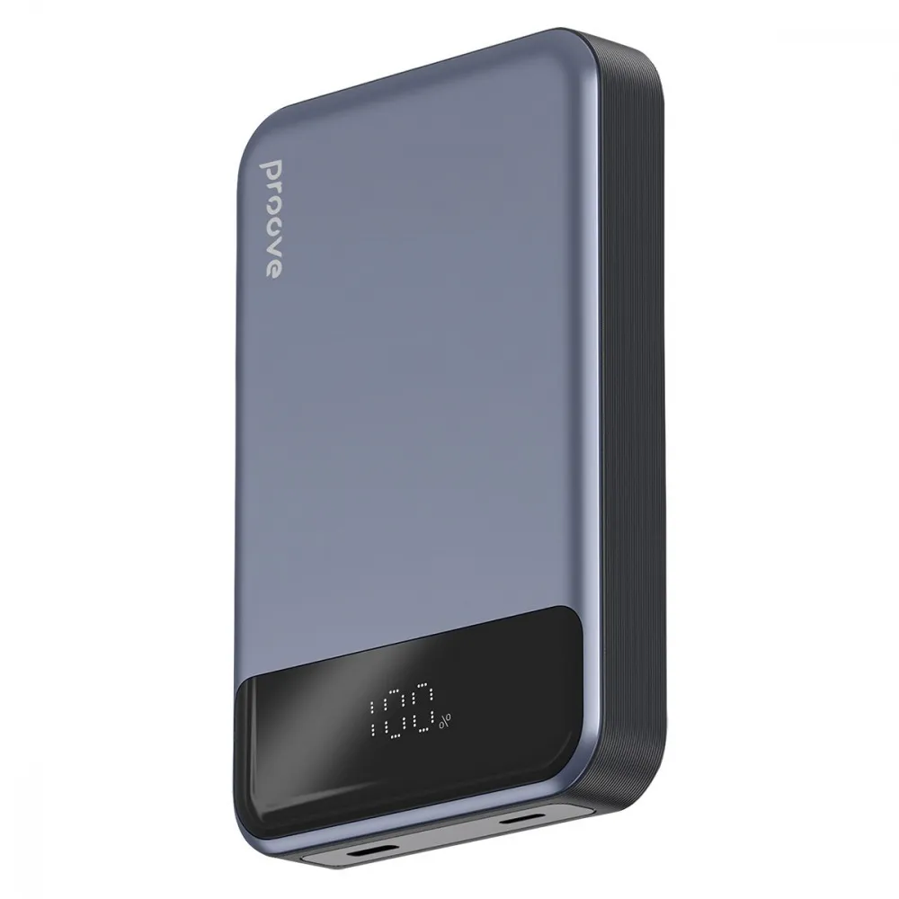 Універсальна мобільна батарея Proove Hoodman Magnetic 20W 10000mAh Gray (PBH120010003) - зображення 1