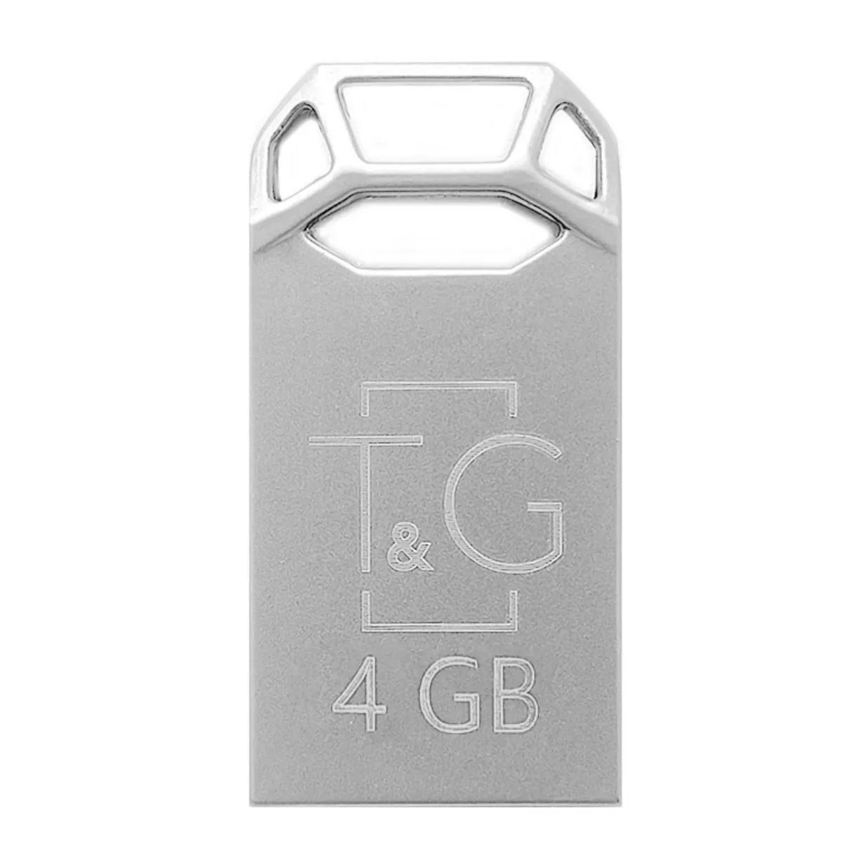 Флеш-накопичувач USB 4GB T&G 110 Metal Series Silver (TG110-4G) - зображення 1