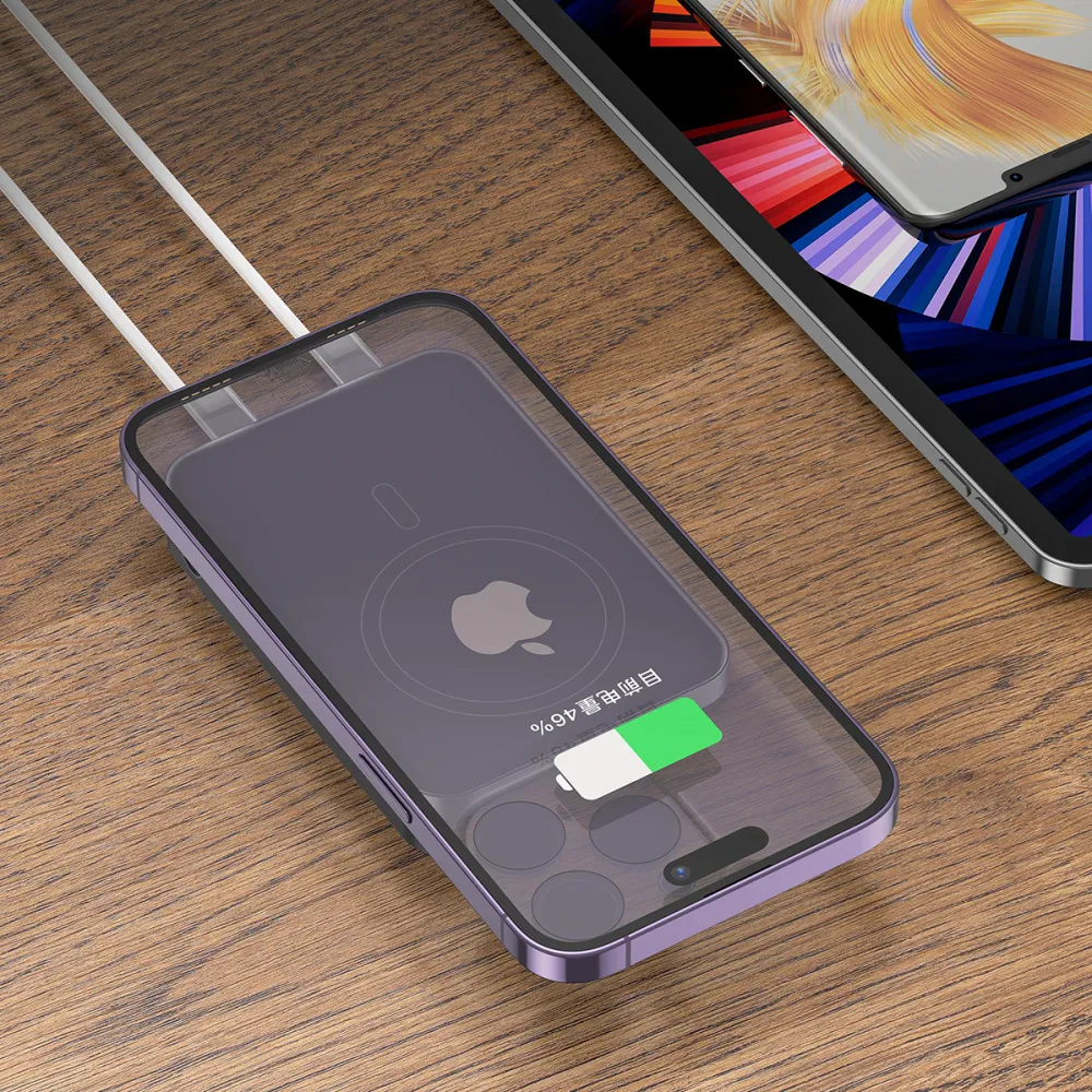 Універсальна мобільна батарея Proove Hoodman Magnetic 20W 10000mAh Black (PBH120010001) - мініатюра 4