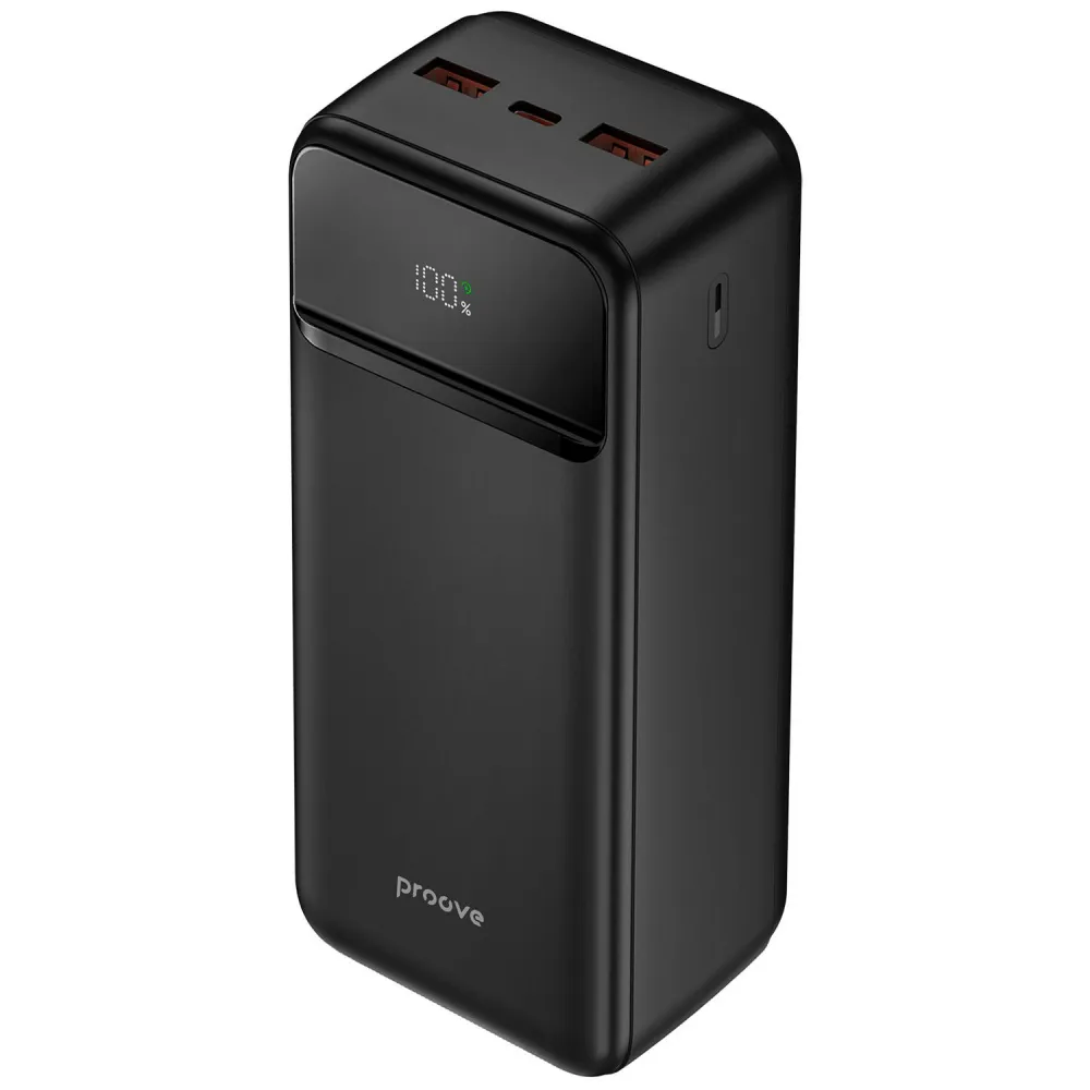 Універсальна мобільна батарея Proove Illuminator 2 22.5W 30000mAh Black (PBIP30212201) - зображення 1