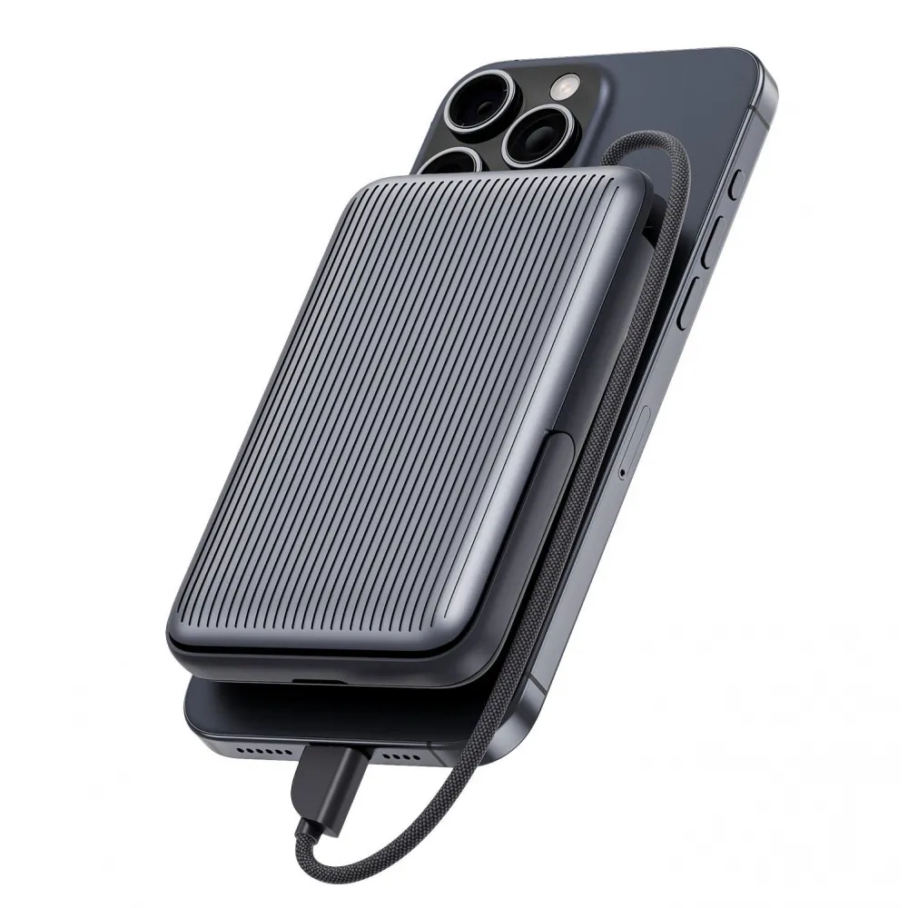 Універсальна мобільна батарея Proove Moon Rock 2 in 1 22.5W 10000mAh Gray (PBR122012105) - мініатюра 5