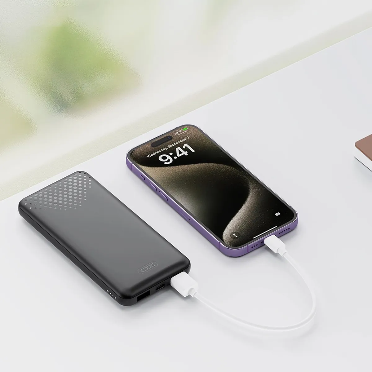 Універсальна мобільна батарея XO PB312 10000mAh 10W Black - мініатюра 2