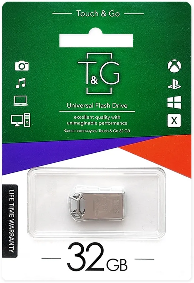 Флеш-накопичувач USB 32GB T&G 110 Metal Series Silver (TG110-32G) - мініатюра 3