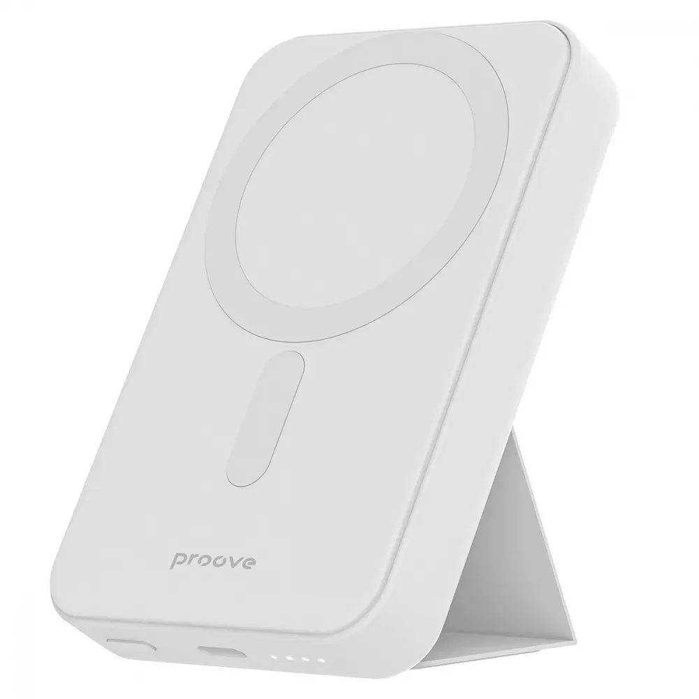 Універсальна мобільна батарея Proove Hyperion Qi 20W 10000mAh White (PBHN15020002) - зображення 1