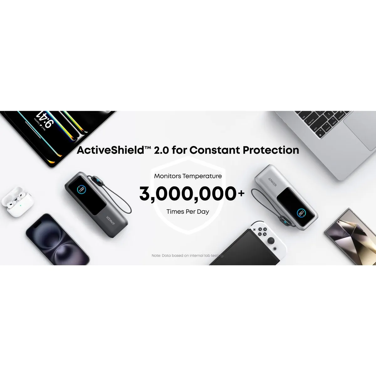 Універсальна мобільна батарея Anker Laptop 25000mAh 165W Silver (A1695H41) - мініатюра 10