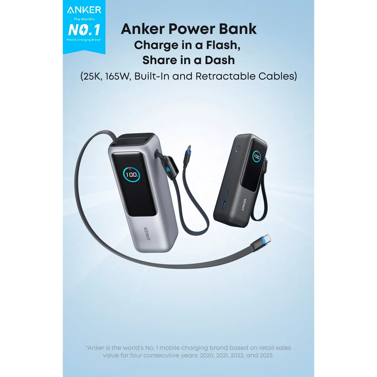 Універсальна мобільна батарея Anker Laptop 25000mAh 165W Silver (A1695H41) - мініатюра 9