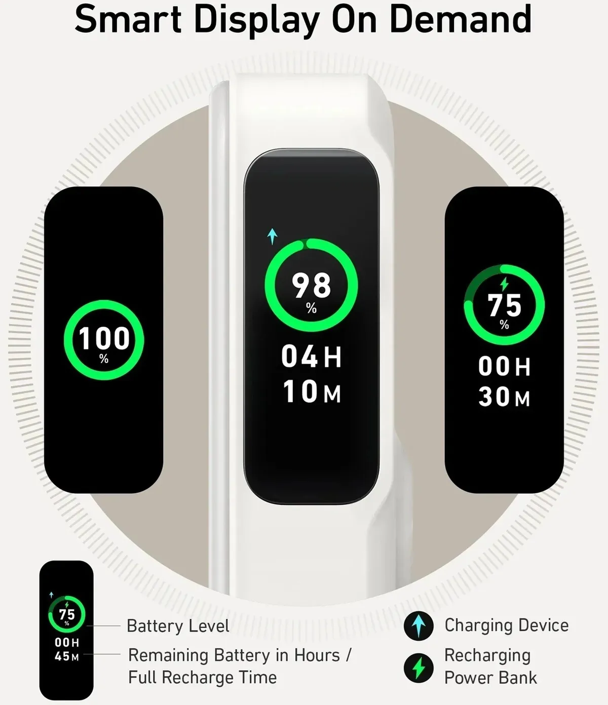 Універсальна мобільна батарея Anker MagGo 10000mAh 27W White (A1654G21) - мініатюра 4