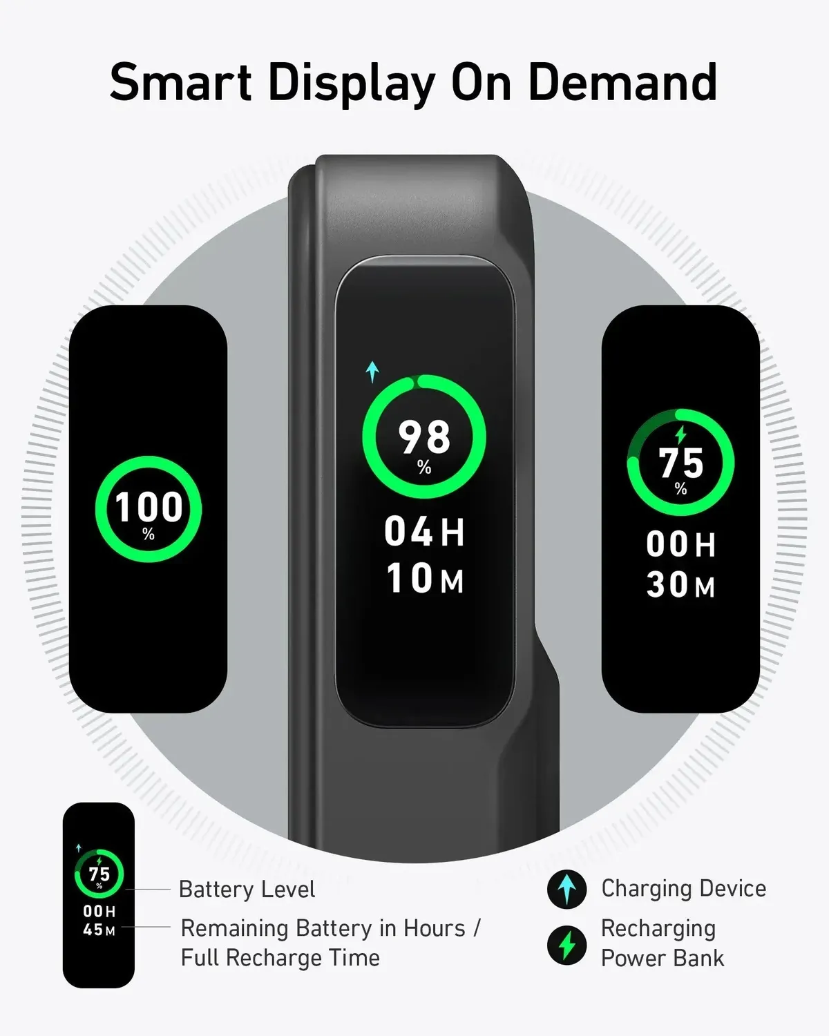 Універсальна мобільна батарея Anker MagGo 10000mAh 27W Black (A1654G11) - мініатюра 4