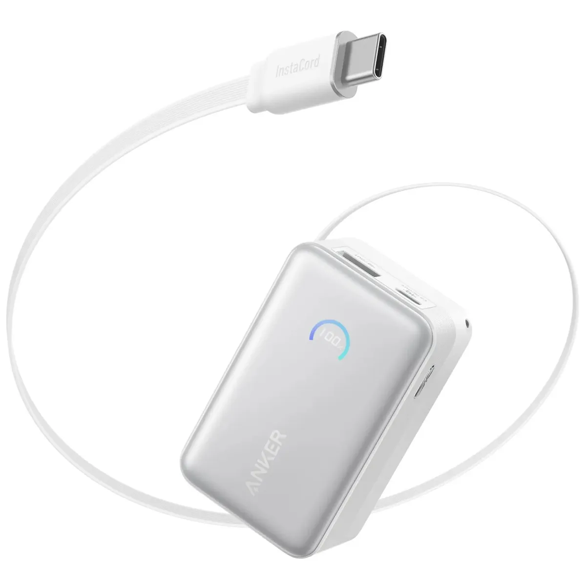 Універсальна мобільна батарея Anker Nano 10000mAh 45W White (A1638H21) - зображення 1
