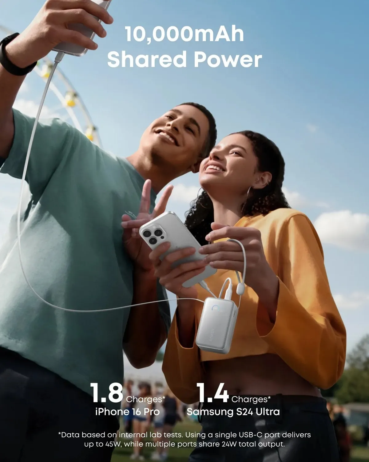 Універсальна мобільна батарея Anker Nano 10000mAh 45W White (A1638H21) - мініатюра 7