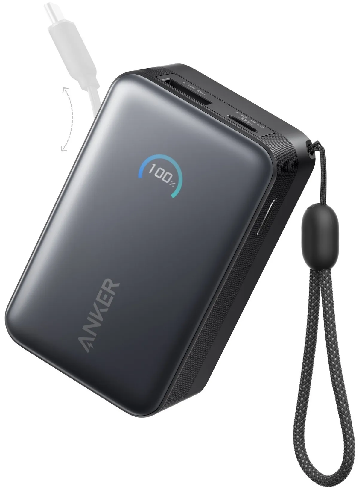 Універсальна мобільна батарея Anker Nano 10000mAh 45W Black (A1638H11) - мініатюра 3