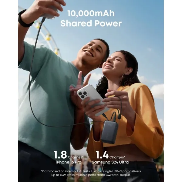 Універсальна мобільна батарея Anker Nano 10000mAh 45W Black (A1638H11) - мініатюра 6