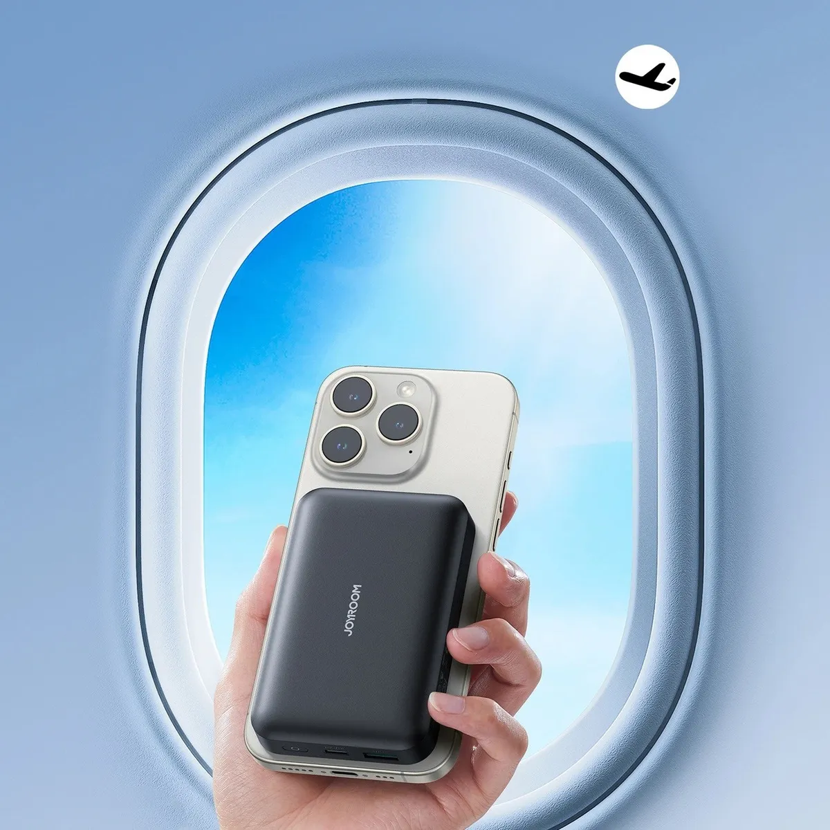 Універсальна мобільна батарея Joyroom Magnetic Wireless JR-W020 10000mAh 20W Black (6941237118455) - мініатюра 8
