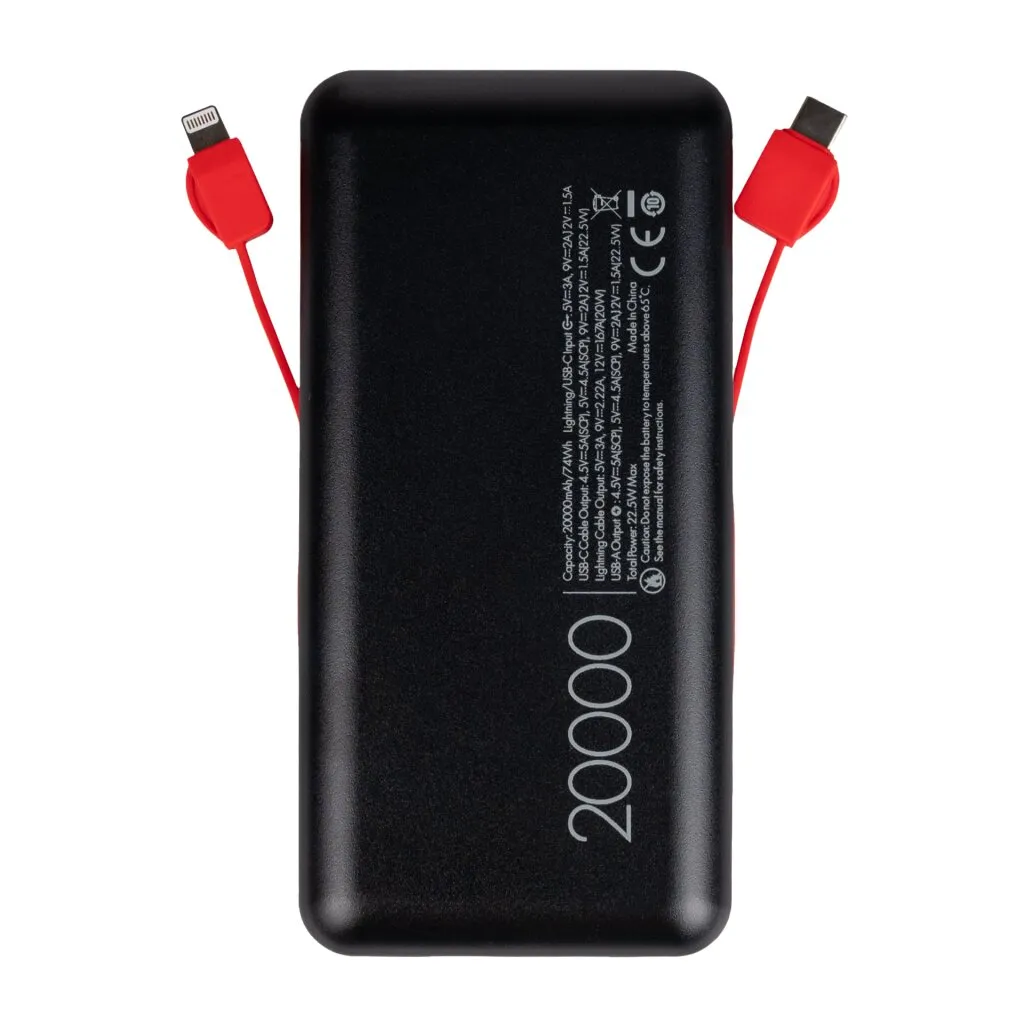 Універсальна мобільна батарея LogicPower LP PQ24 20000mAh 22.5W - зображення 1