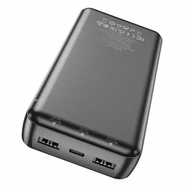 Універсальна мобільна батарея Hoco J100A 20000mAh Black (6931474783585) - мініатюра 2