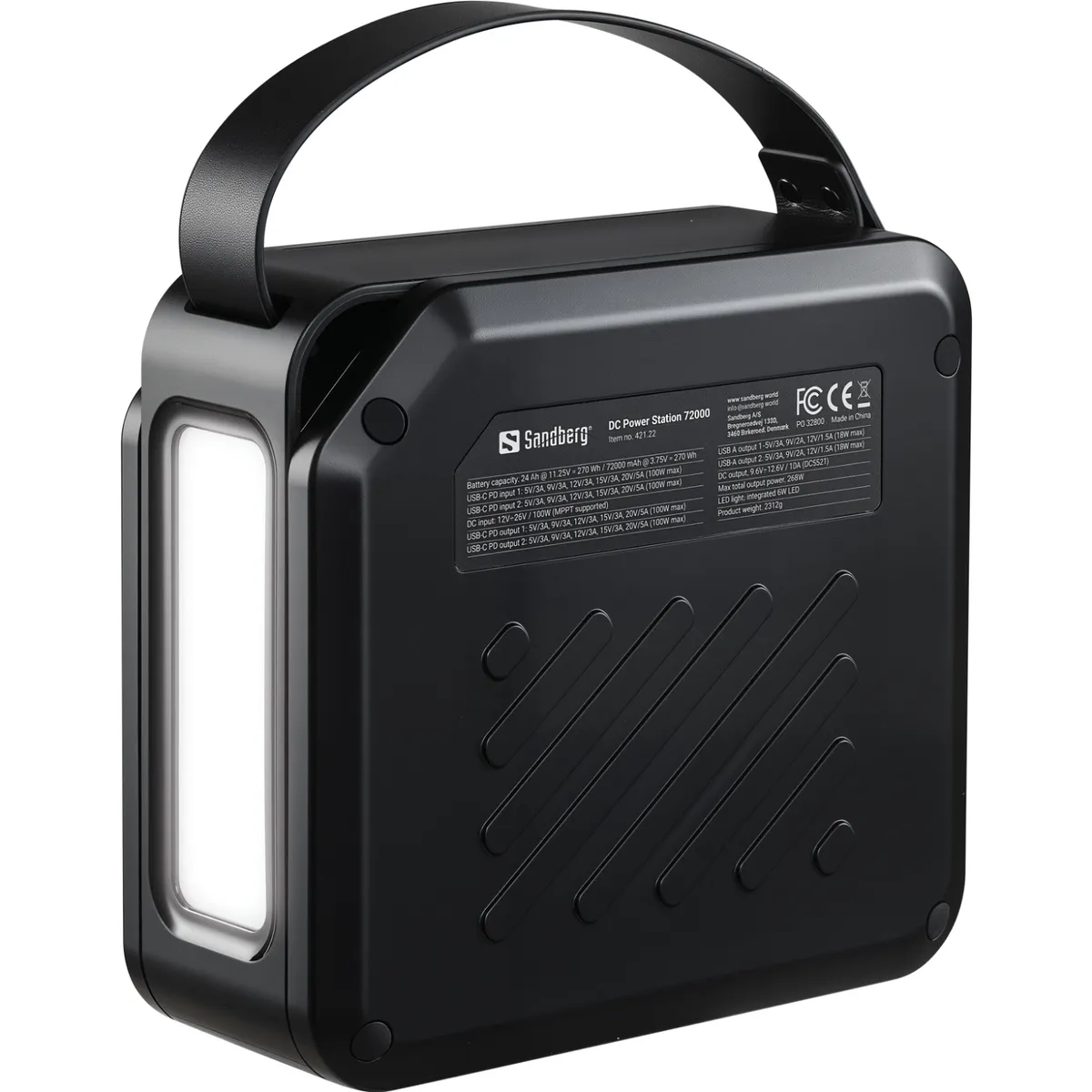 Універсальна мобільна батарея Sandberg DC Power Station 72000mAh Black (421-22) - мініатюра 3