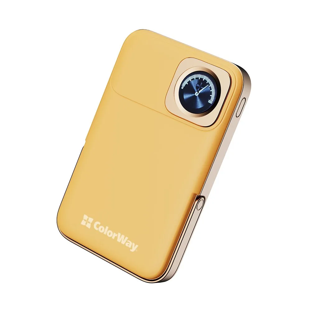 Універсальна мобільна батарея ColorWay 15W MagSafe & Watch Wireless 10000mAh Amber (CW-PB100LPA2Y-WPDD) - мініатюра 2