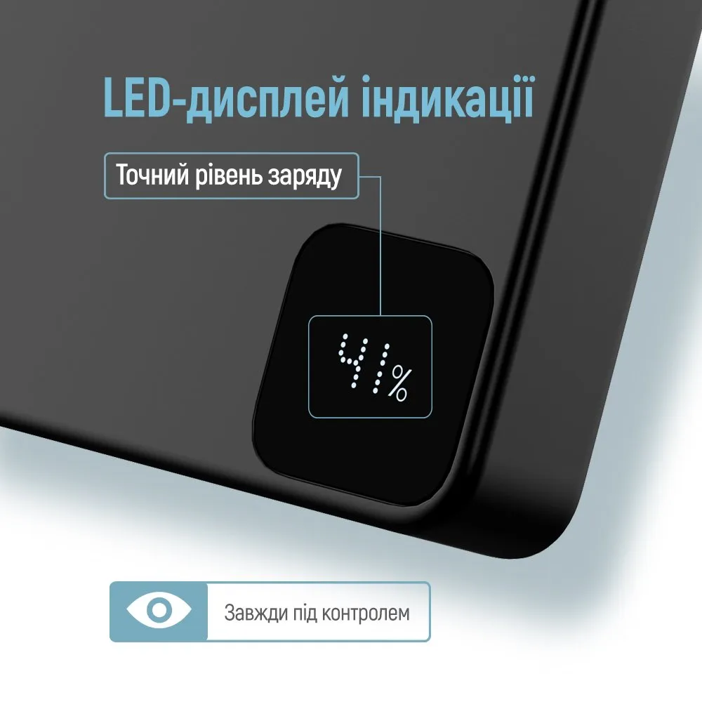 Універсальна мобільна батарея ColorWay 15W MagSafe 10000mAh Black (CW-PB100LPA1BK-WPDD) - мініатюра 12