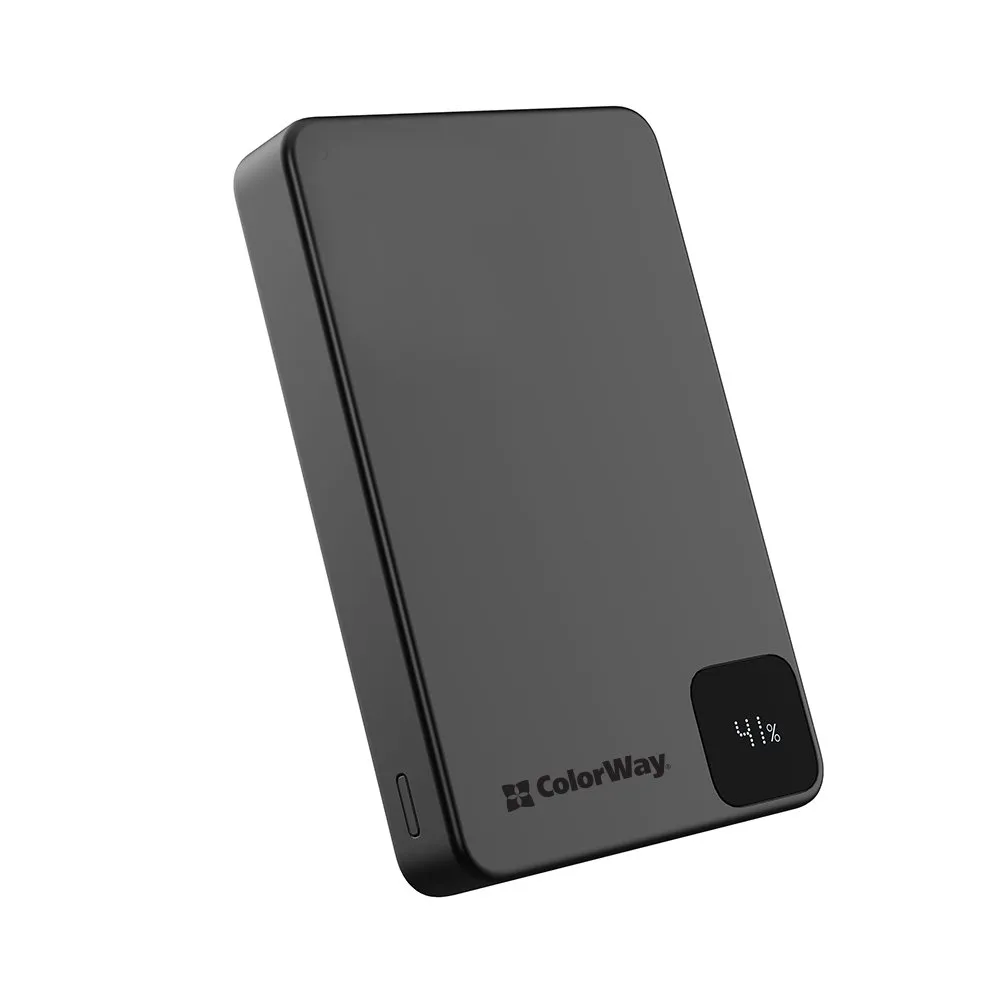 Універсальна мобільна батарея ColorWay 15W MagSafe 10000mAh Black (CW-PB100LPA1BK-WPDD) - мініатюра 3