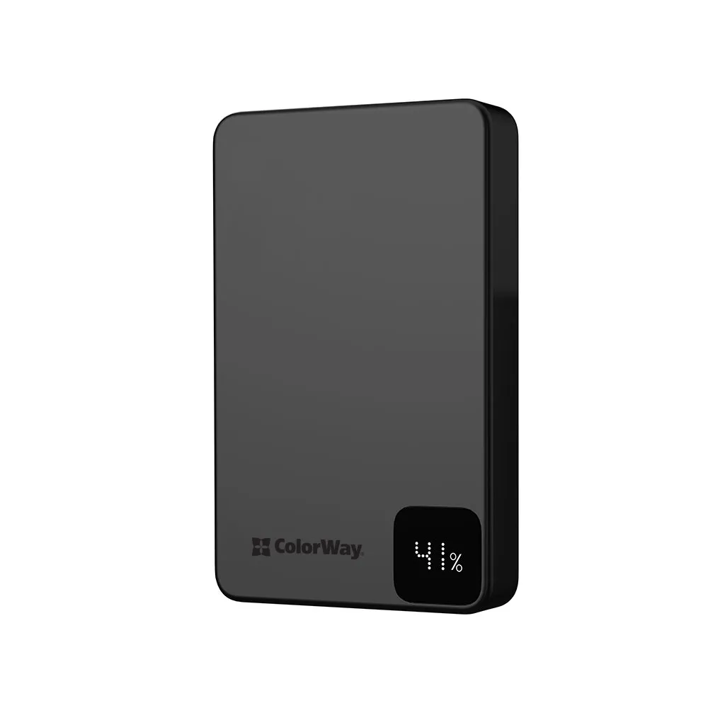 Універсальна мобільна батарея ColorWay 15W MagSafe 10000mAh Black (CW-PB100LPA1BK-WPDD) - мініатюра 5